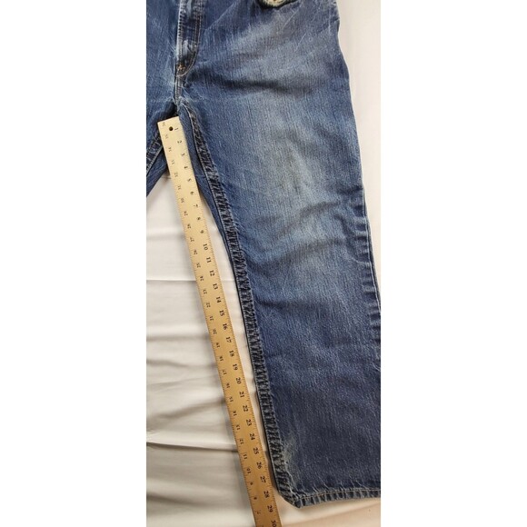 Ariat FR M4 Relaxed Boot Cut Jeans Men 38x32 Blue Flame Resistant Denim Workwear - Picture 9 of 11